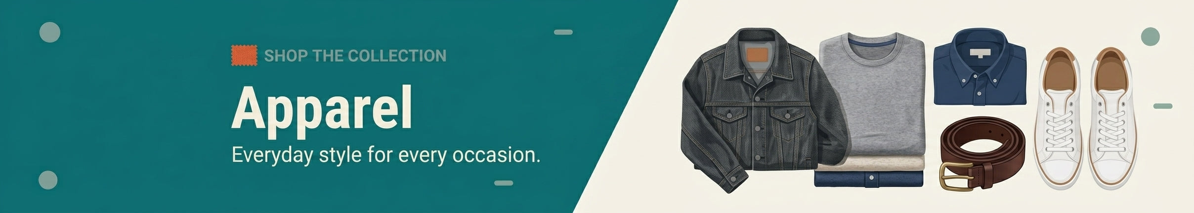 Apparel collection banner