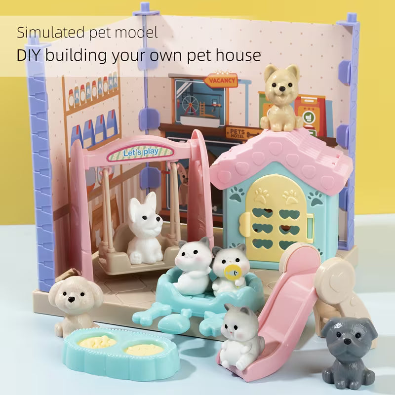 Realistic Mini Pet Toy Set