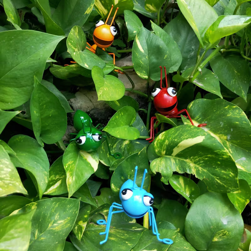 Cross Border Iron Big Eyed Ant Crafts 4pcs Set, Iron