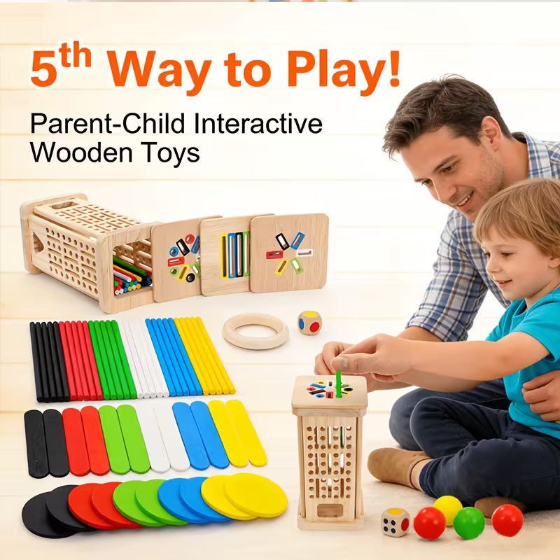 5-In-1 Wooden Stick