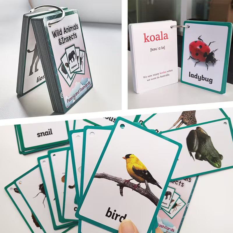 Wild Animals Flash Cards