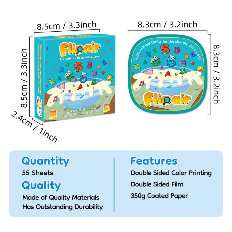 Flipair Number and Shape Matching Card Game