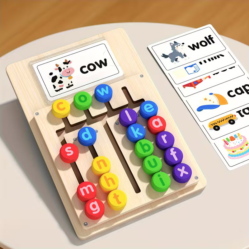 Educational Letter Matching Toy Featuring a Spelling Board with 12