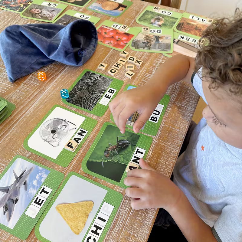 Kids Spelling Games Flash Card Sight Word Flashcards Wood Letter Tiles