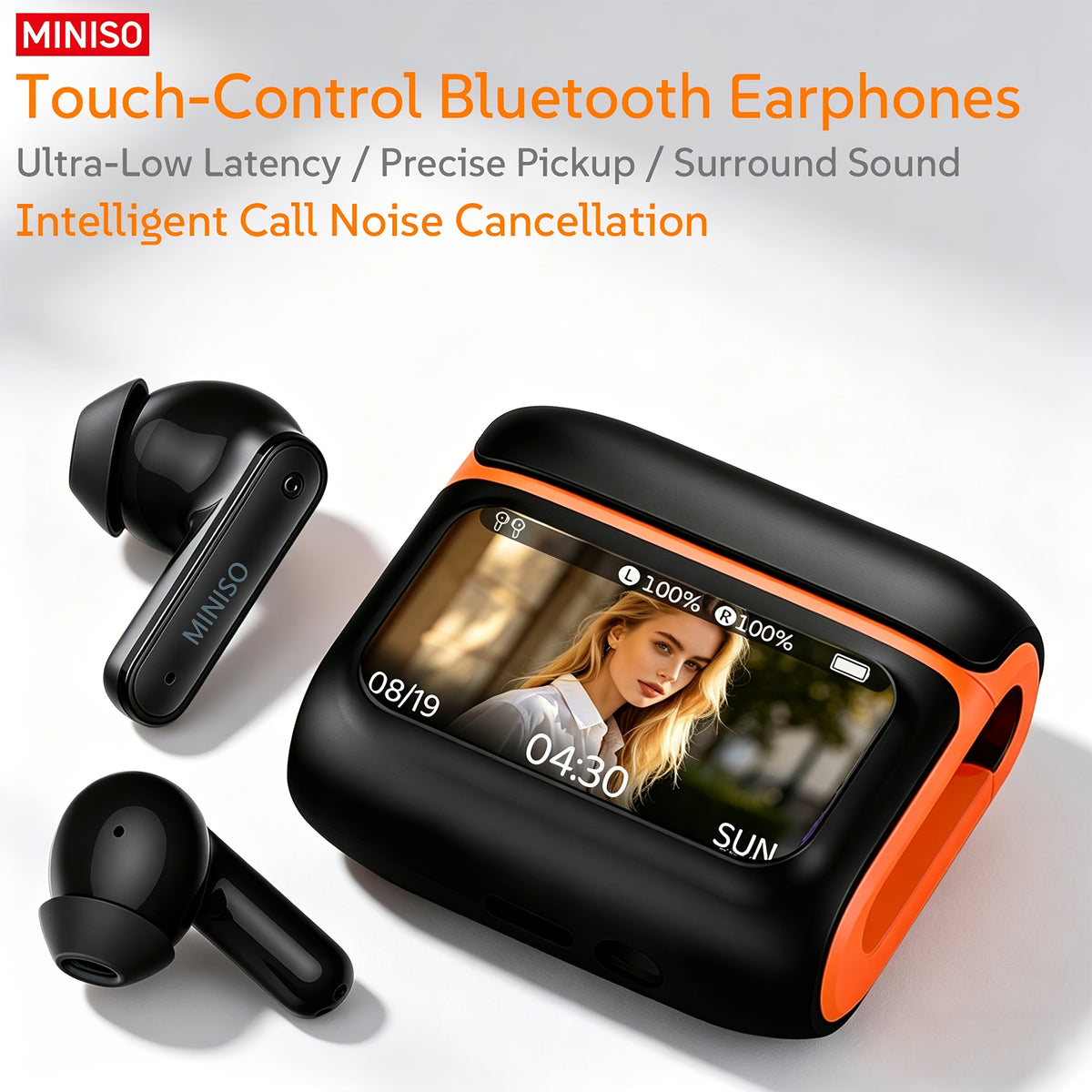 MINISO MS128 Wireless 6.0 Touchscreen Headphones
