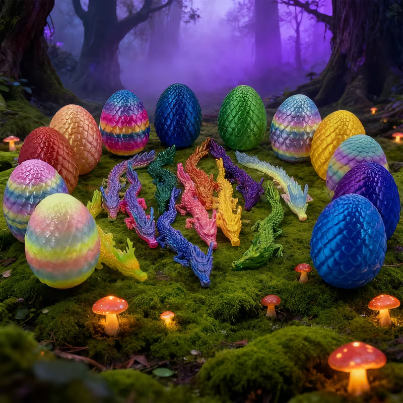 12-Piece Dragon and Dragon Egg Set