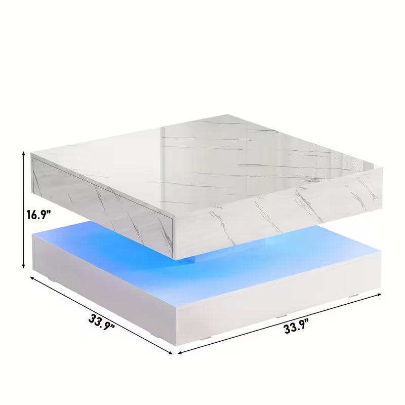 33.9" LED Coffee Table