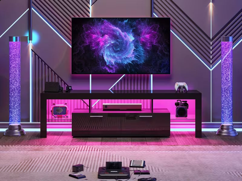 71" High Gloss LED TV Stand for 55/65/75/80 Inch TVs