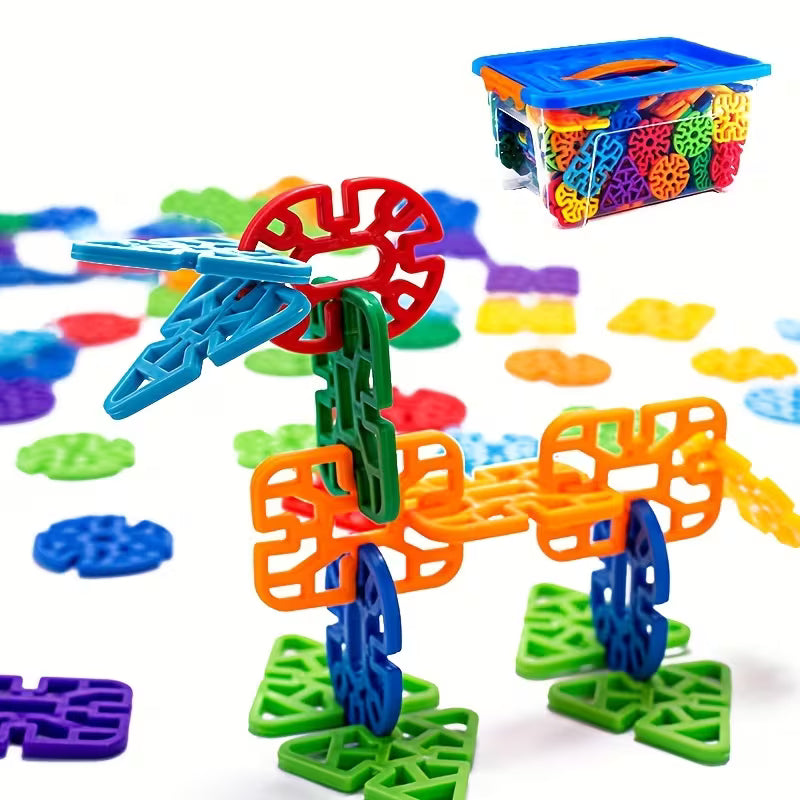 Children Building Toys
