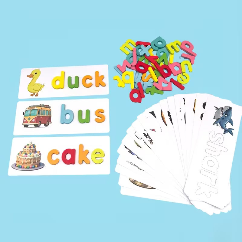 Wooden English Word Spelling Game
