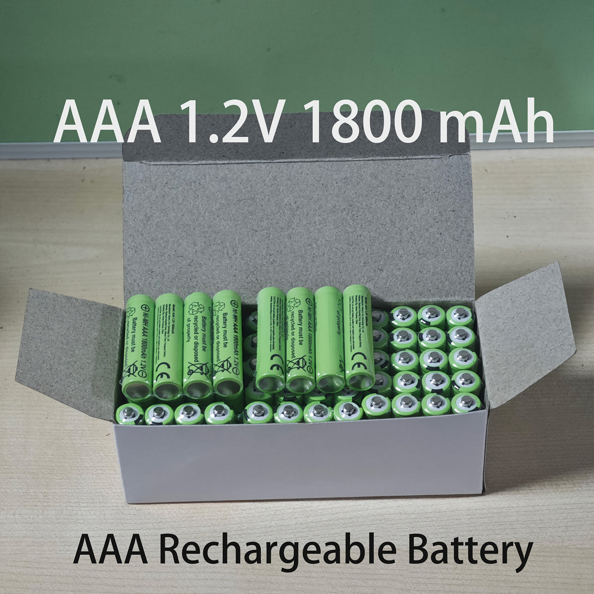 4 24 Rechargeable AAA Batteries 1800mAh Ni Mh Rechargeable Batteries 1