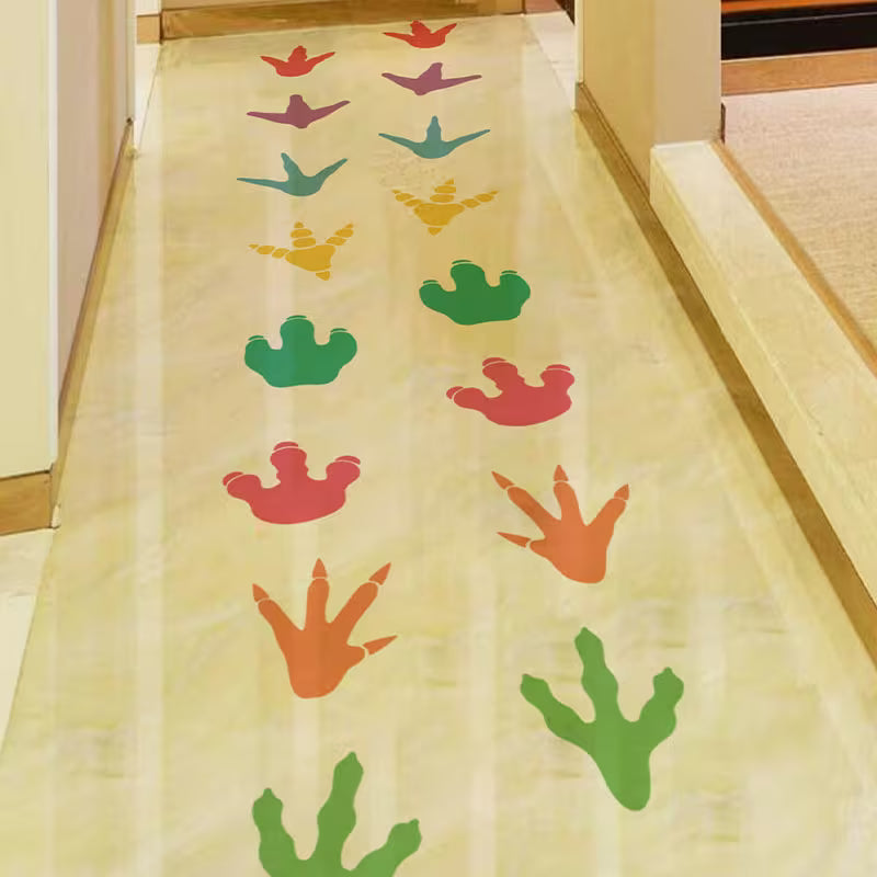 Dinosaur Footprint Wall Sticker, Pvc