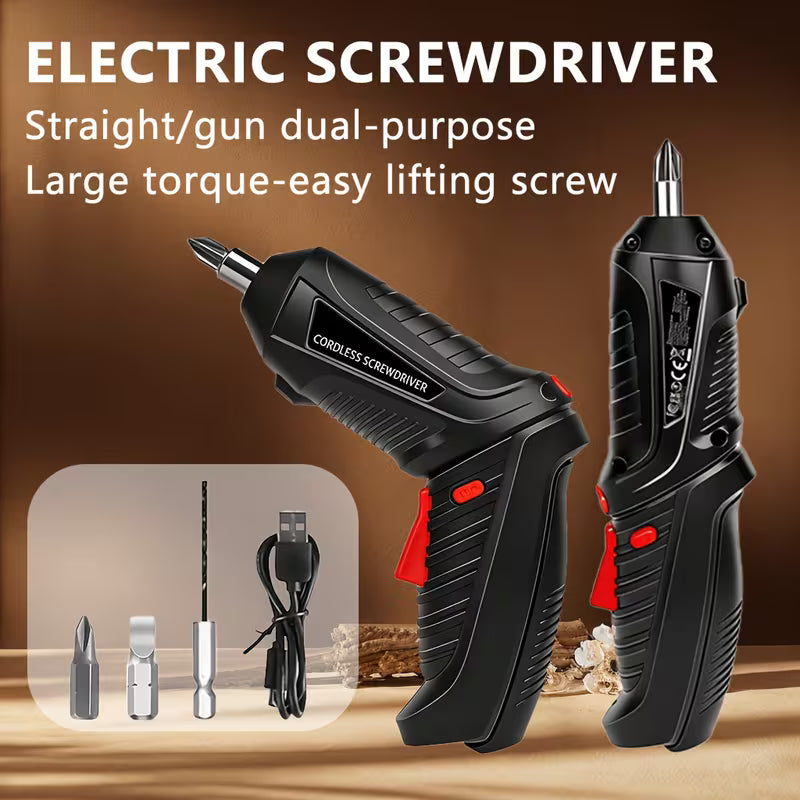 Multi-Functional Electric Screwdriver with 2 Batches of Head Additions