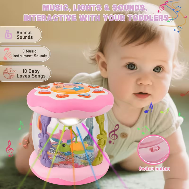 Children's Rotating Ocean Projection Lamp Toy