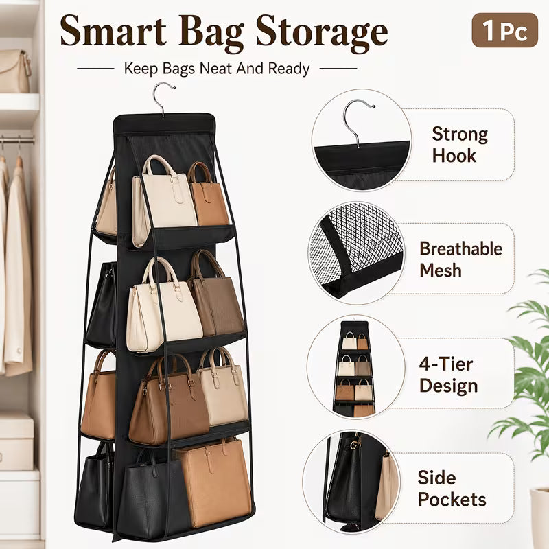 Multi-Layer Handbag Hanging Organizer Set