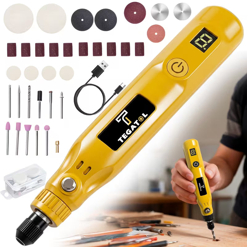 Mini Cordless Rotary Tool Set 3.7V USB Charging Multifunctional Tool, Suitable for Grinding
