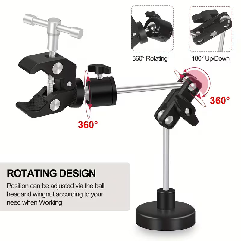 Adjustable 360 Hot Air Hand-Piece Gun Holder PCB Holder