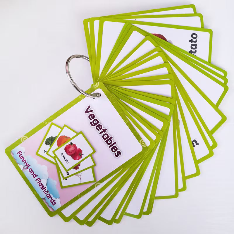 20 Vegetable Flashcards for Kids
