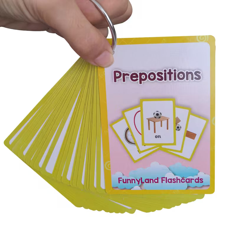 22 Flash Cards for Prepositions