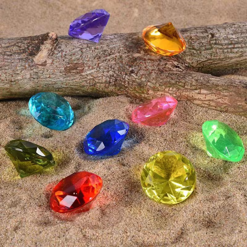6-Piece/8-Piece/10-Piece Random Colors Colorful Artificial Diamonds