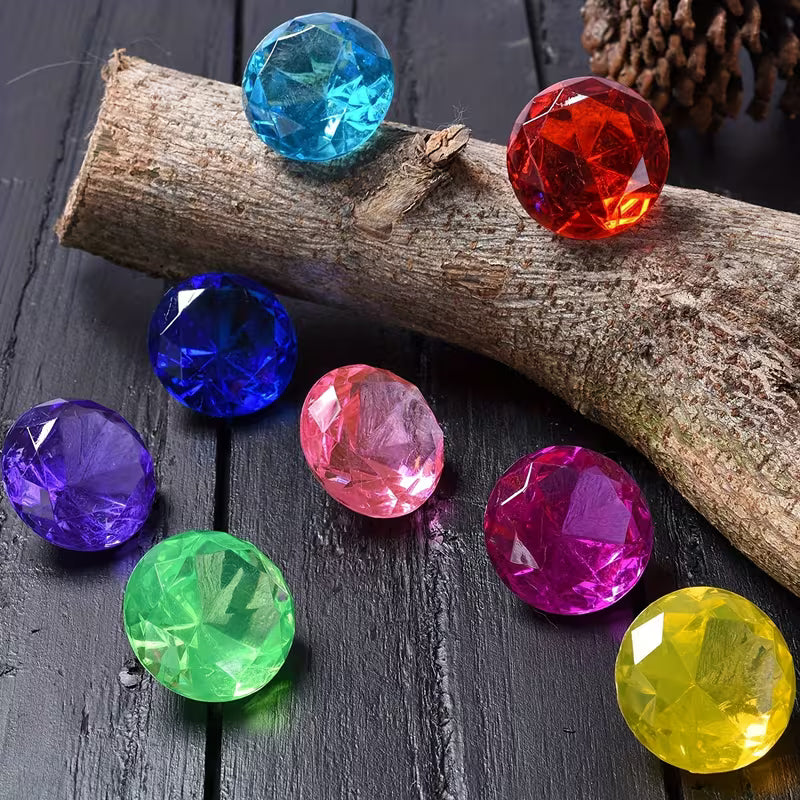 6-Piece/8-Piece/10-Piece Random Colors Colorful Artificial Diamonds