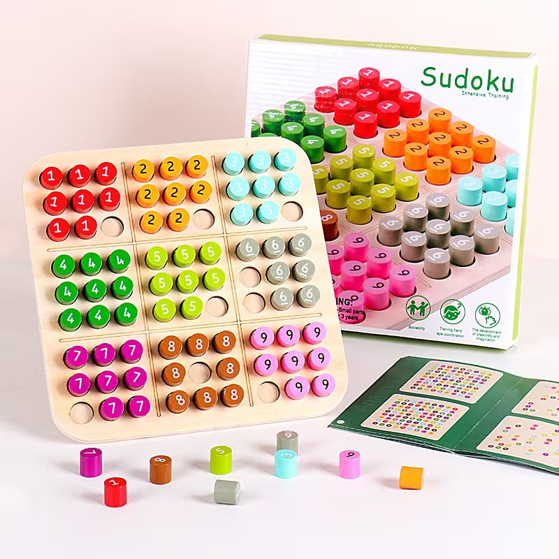 Children Sudoku Games Chess Toys • Cognitive Color Digital Board Party