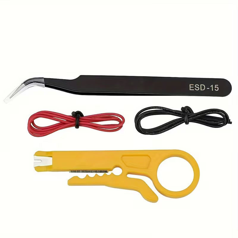 1 Set/15pcs of 110V60W Adjustable Temperature 908 Soldering Display Multimeter Case with Built-in