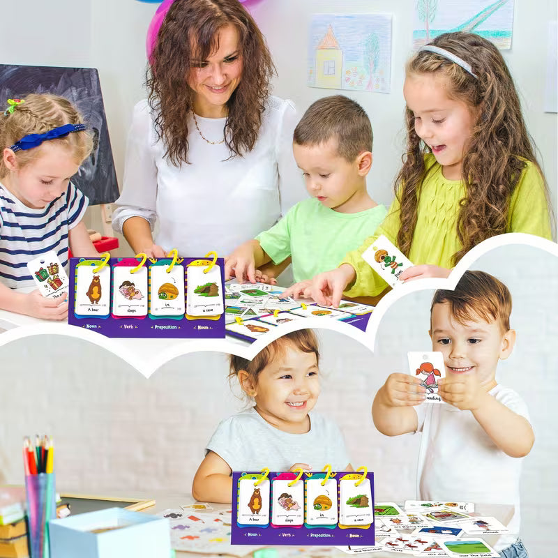 80 Double Sided Words Sentence Building Toy