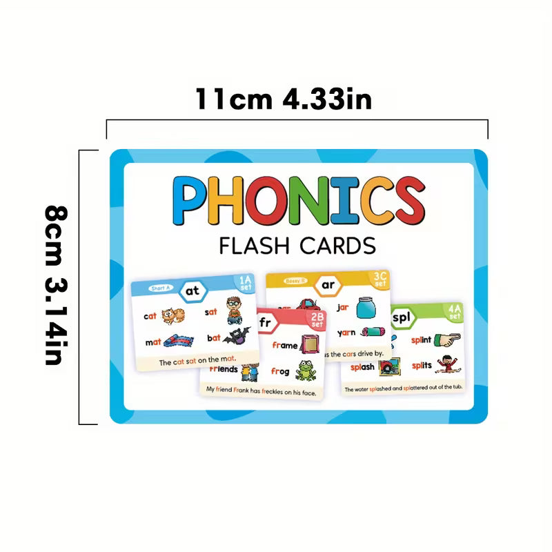 Phonics Flash Cards 65 Double-sided