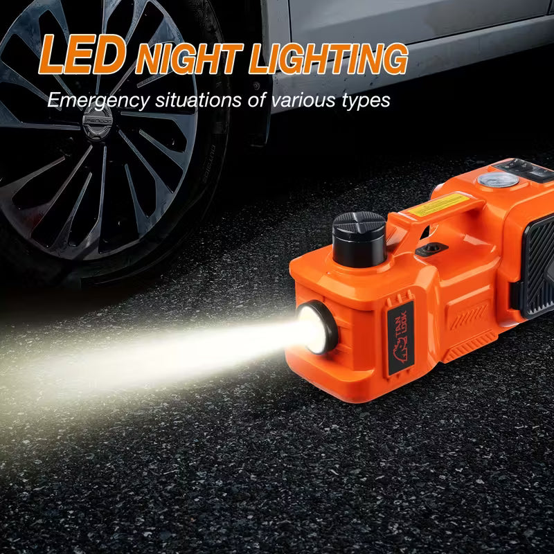 Portable Car Lift with Built-in Air Pump - 5 Ton Electric Car Jack