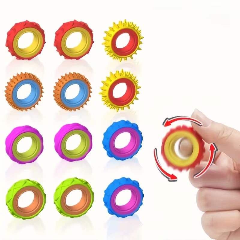 Random Color Textured Fidget Strips