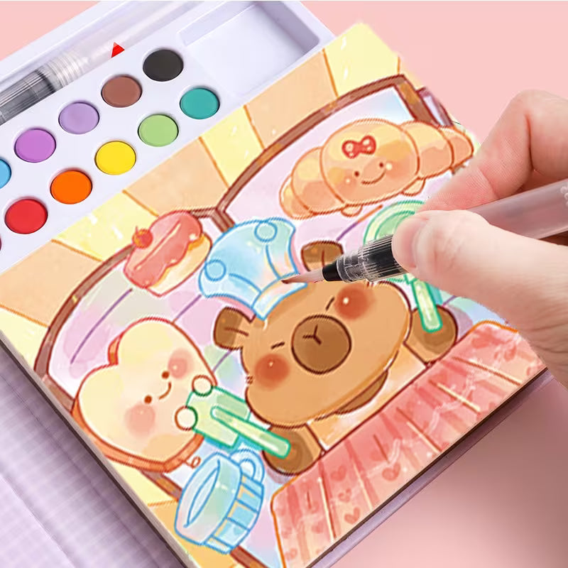 Watercolor Coloring Book