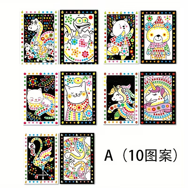 Set of 10 Interesting Patterned Puzzle Painting Kits