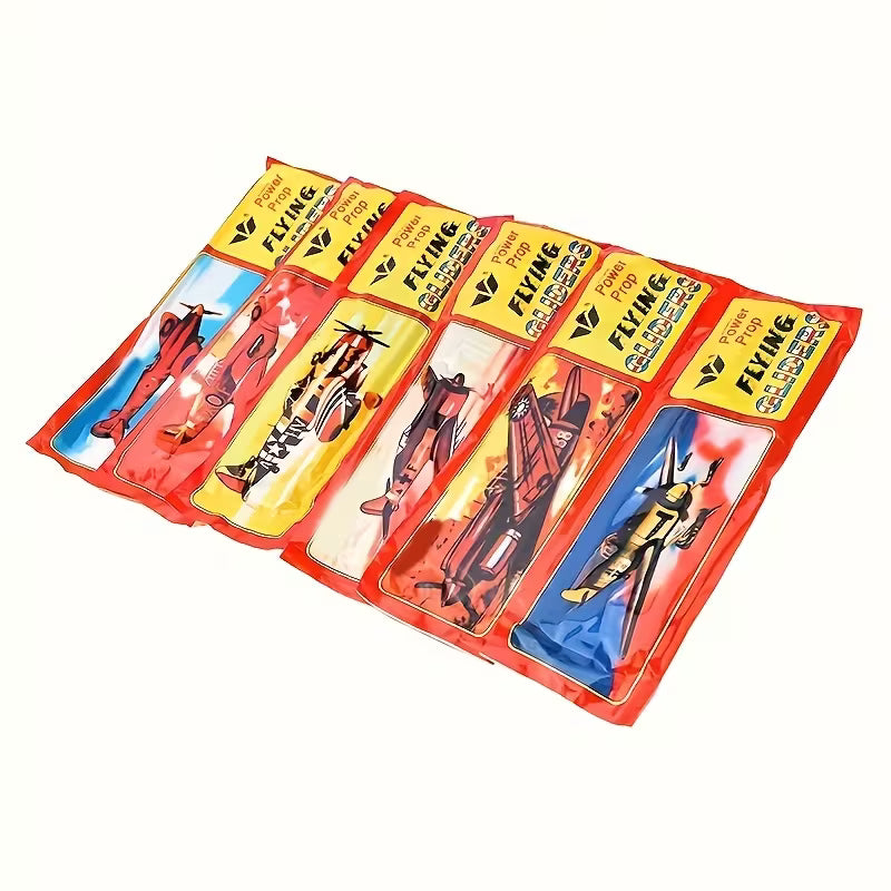 Foam Glider with Propeller - Retro Style, Easy to Assemble Set