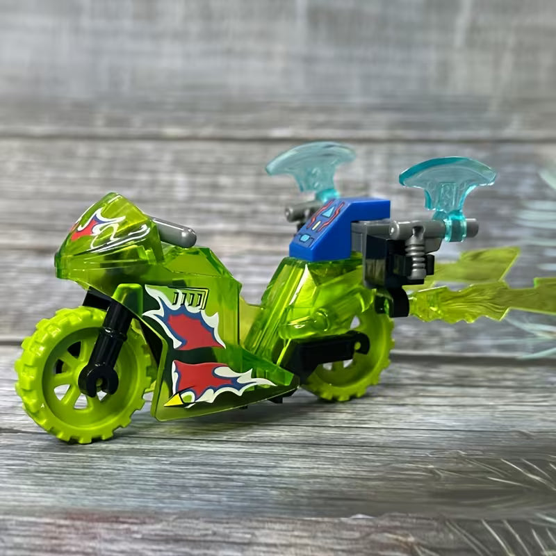 Motorcycle Building Block Assembly Toy, Durable ABS Material, Picture Assembly