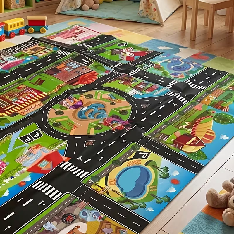 1PC Kids Road Map Toy Car Mat