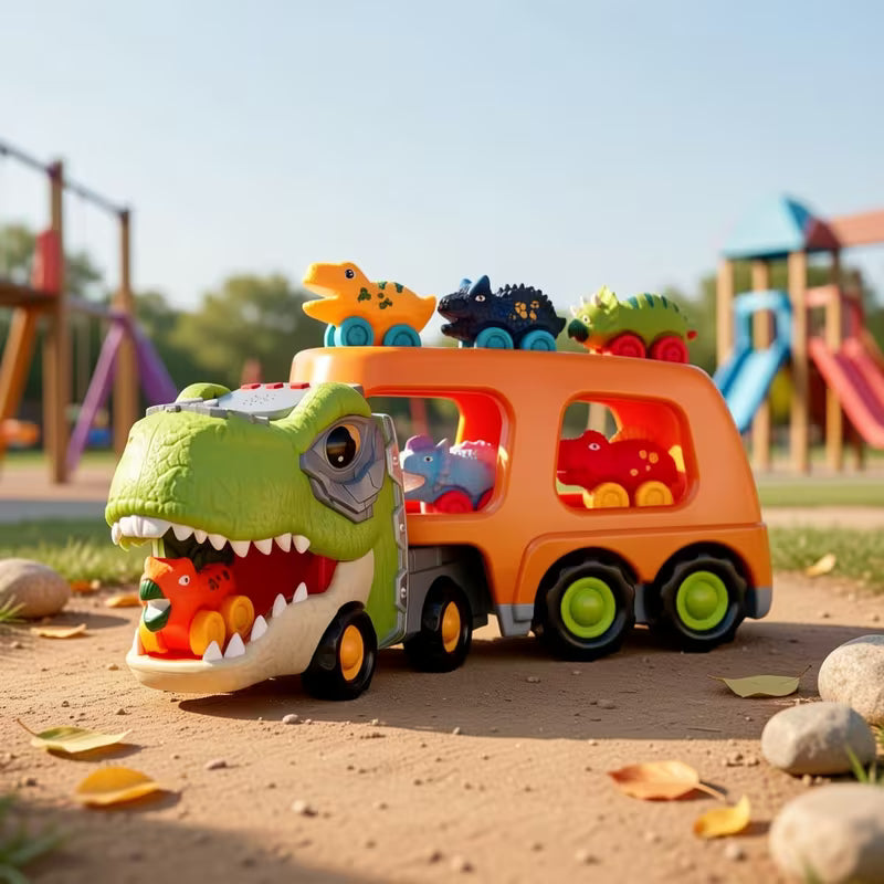Dinosaur Truck Toy for Kids Rubber