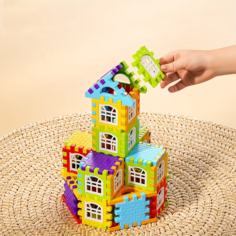 286-Piece School Bus Building Block Set