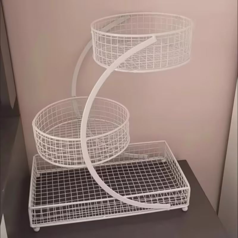A Vertical Shelf Made of Painted Metal, Designed for Use As a Dresser Shelf Without The Need