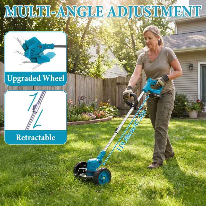Portable Household Cordless Electric Grass Trimmer, Yard Weeder