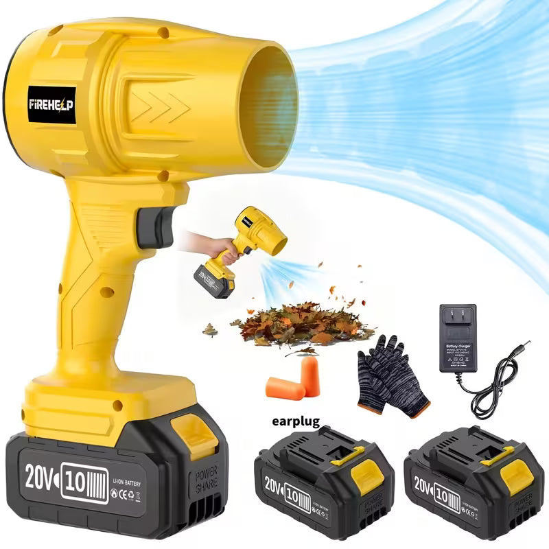 2*2.0/4.0AH High-Power Cordless Leaf Blower - 60000 RPM