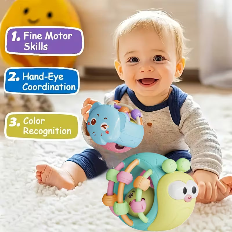 Cute and Interesting Hand-held Baby Rattle Plastic
