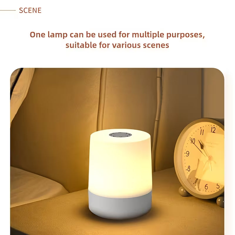 USB-Powered Touch Control LED Night Light with 3 Adjustable Colors And Dimmable Brightness