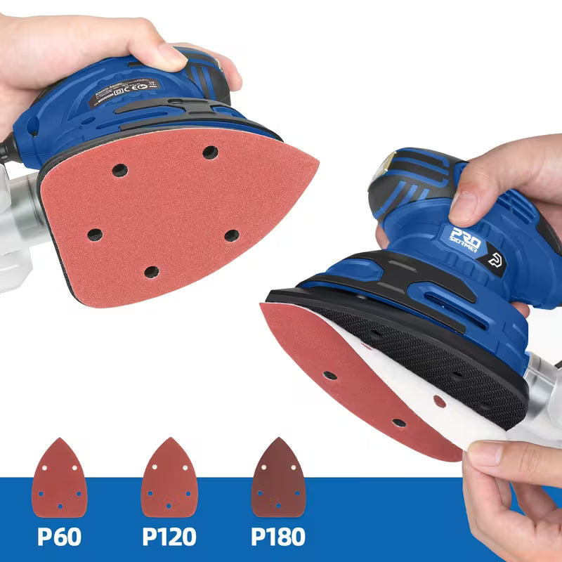13000RPM 120V Electric Detail Sander with Dust Collector