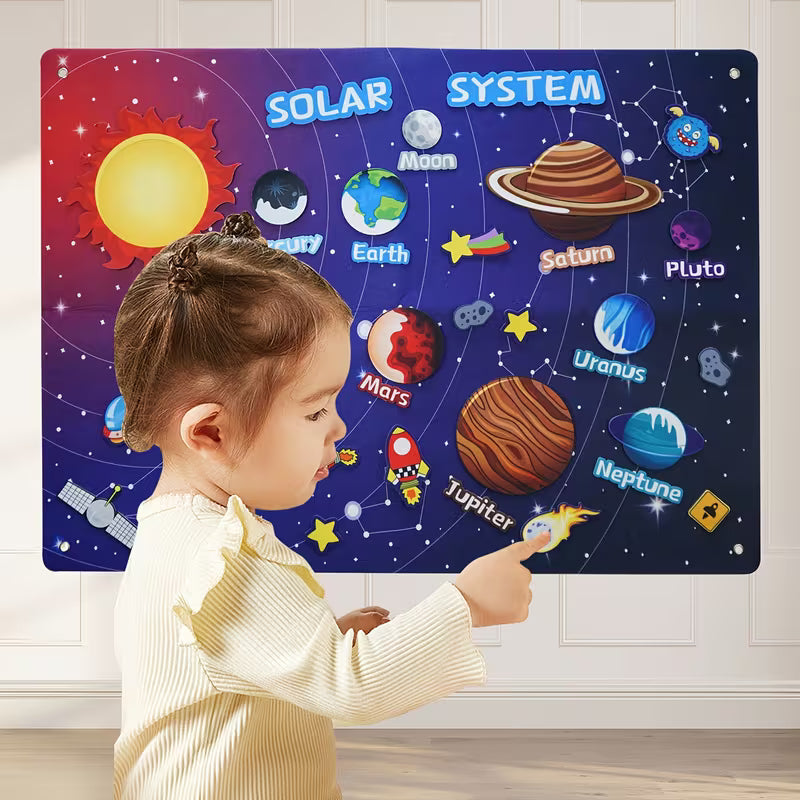41-Piece Space Sensory Board Story Set