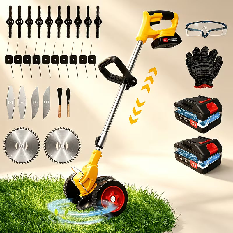 24V Cordless Grass Trimmer Weed Wacker, 200W Pure, Plastic