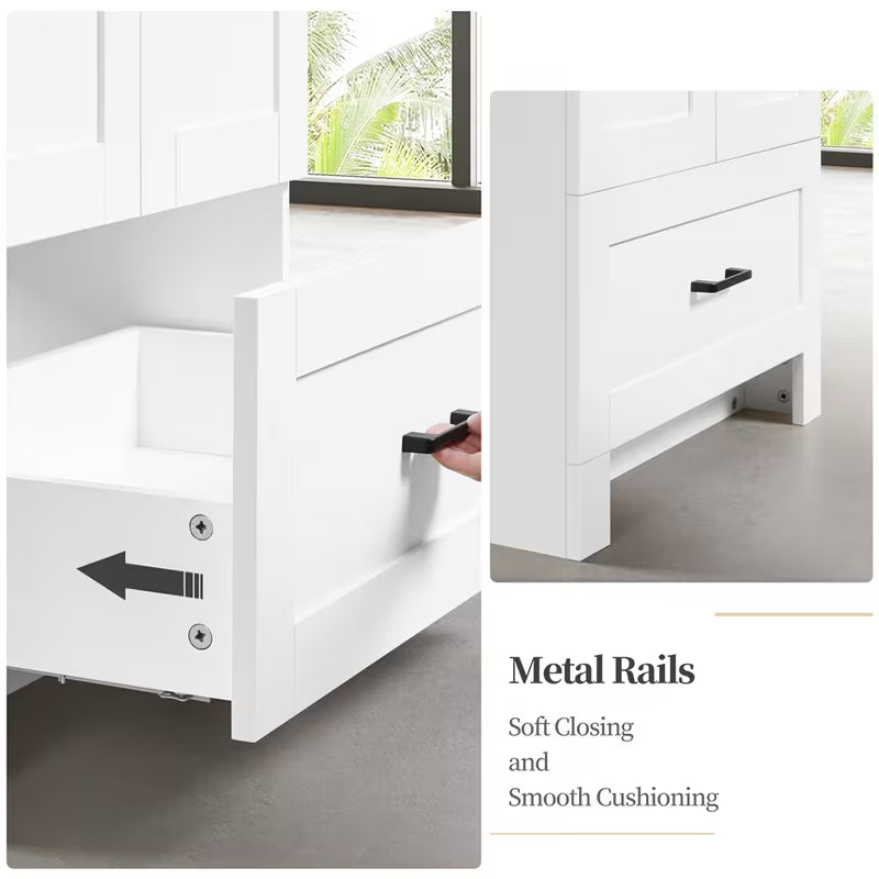 Costoffs Freestanding Bathroom Vanity, Ceramic