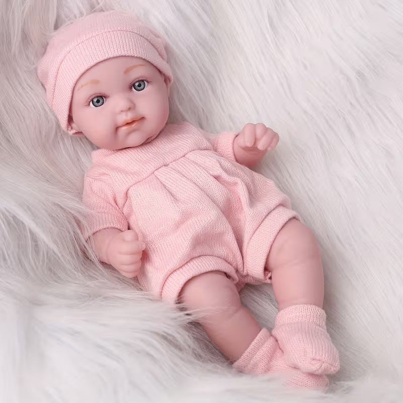 DOLL MEET 11-inch Newborn Baby Doll with 3D Eyes