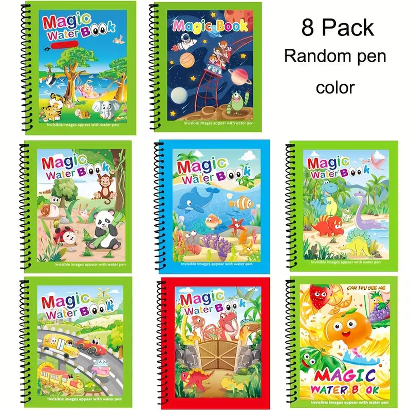 8-Piece Magic Water Picture Books