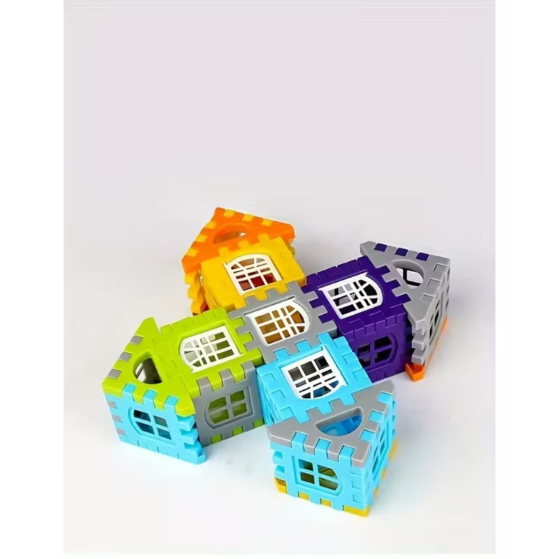 140-Piece Educational Building Block Set Plastic